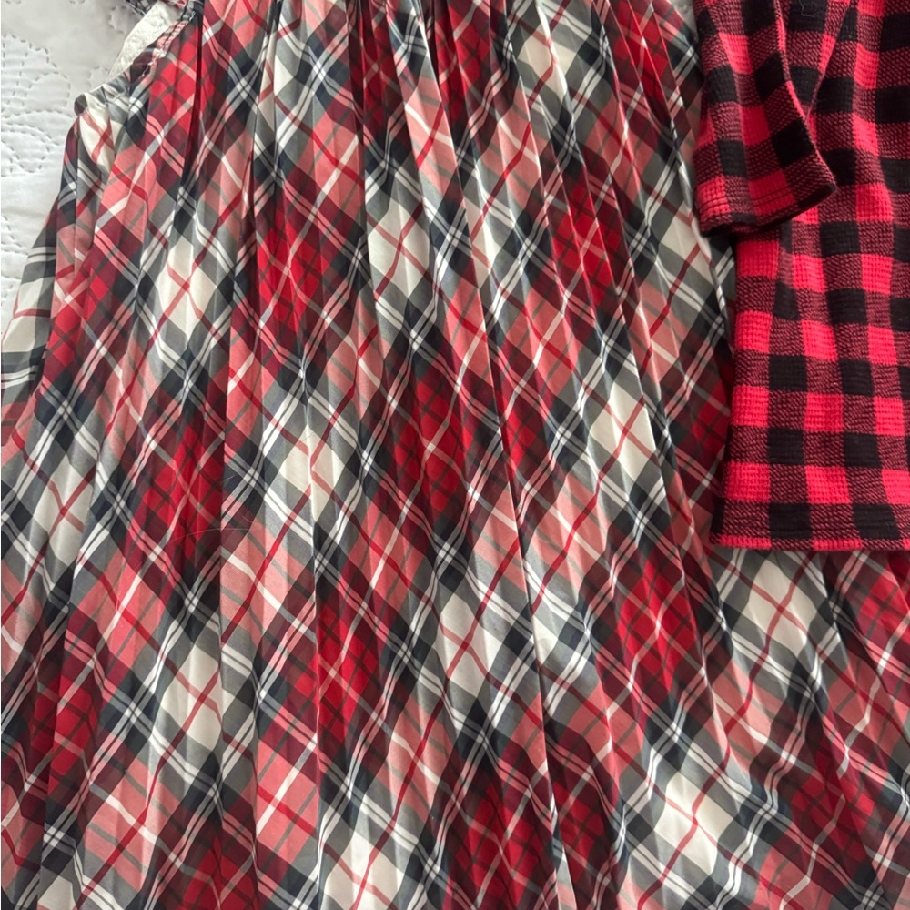 GAP Red and Black Plaid Kids Dress